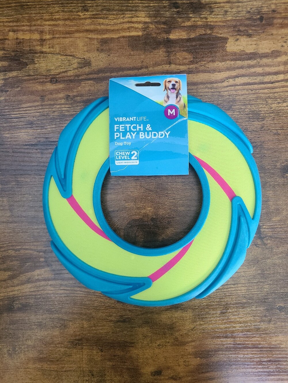 Vibrant Life Fetch & Play Buddy Dog Toy - Lime & Teal